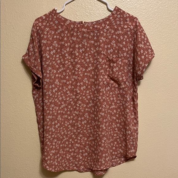 Buffalo David Bitton Tops - Buffalo David Bitton Rust Floral Blouse